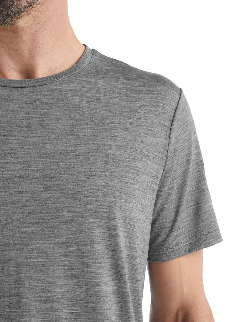 Icebreaker Men's Vamosoutdoors Sphere II SS Tee - Metro Heather Shirt | Lightweight & Breathable 3 Vamosoutdoors M's Sphere II SS Tee- Metro Heather Shirts