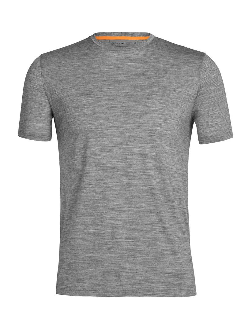 Icebreaker Men's Vamosoutdoors Sphere II SS Tee - Metro Heather Shirt | Lightweight & Breathable 1 Vamosoutdoors M's Sphere II SS Tee- Metro Heather Shirts
