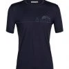 Icebreaker Shirts M's Tech Lite II SS Tee- Single Line Camp Midnight