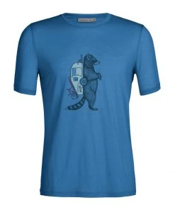 Icebreaker M's Tech Lite II SS Tee- Waschbar Wandering Azul Shirts