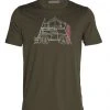 Ice M's Tech Lite II SS Tee- Surfspot Camper- Loden