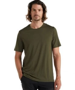 Icebreaker Men's Tech Lite II Short Sleeve Shirt - Loden | Vamosoutdoors 5 Vamosoutdoors Shirts M's Tech Lite II SS Tee- Loden