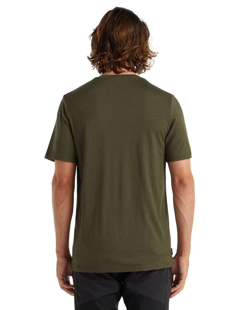 Icebreaker Men's Tech Lite II Short Sleeve Shirt - Loden | Vamosoutdoors 2 Vamosoutdoors Shirts M's Tech Lite II SS Tee- Loden