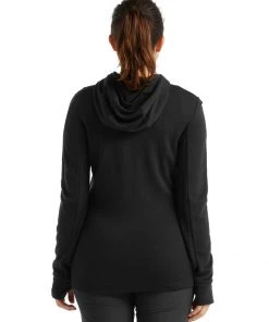 Smartwool W's Quantum III LS Zip Hood- Black