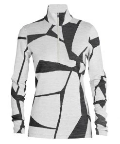 Smartwool WOMENS W's Merino 250 Vertex LS Half Zip Thermal Top - Fractured Landscapes