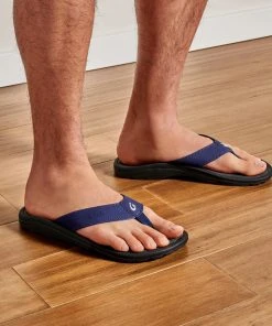 Olukai Men's Ohana Sandals - Pacifica / Dark Shadow | Comfortable & Durable Beach Footwear 10 Olukai M's Ohana Sandals - Pacifica / Dark Shadow