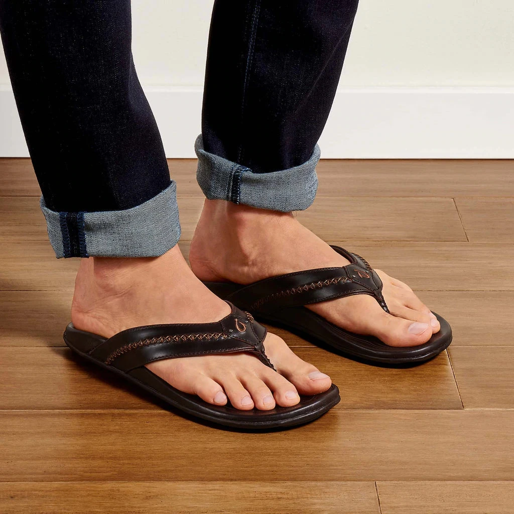 Olukai Men's Mea Ola Sandals - Dark Java | Comfortable & Stylish Footwear 4 Olukai Footwear M's Mea Ola Sandals - Dark Java