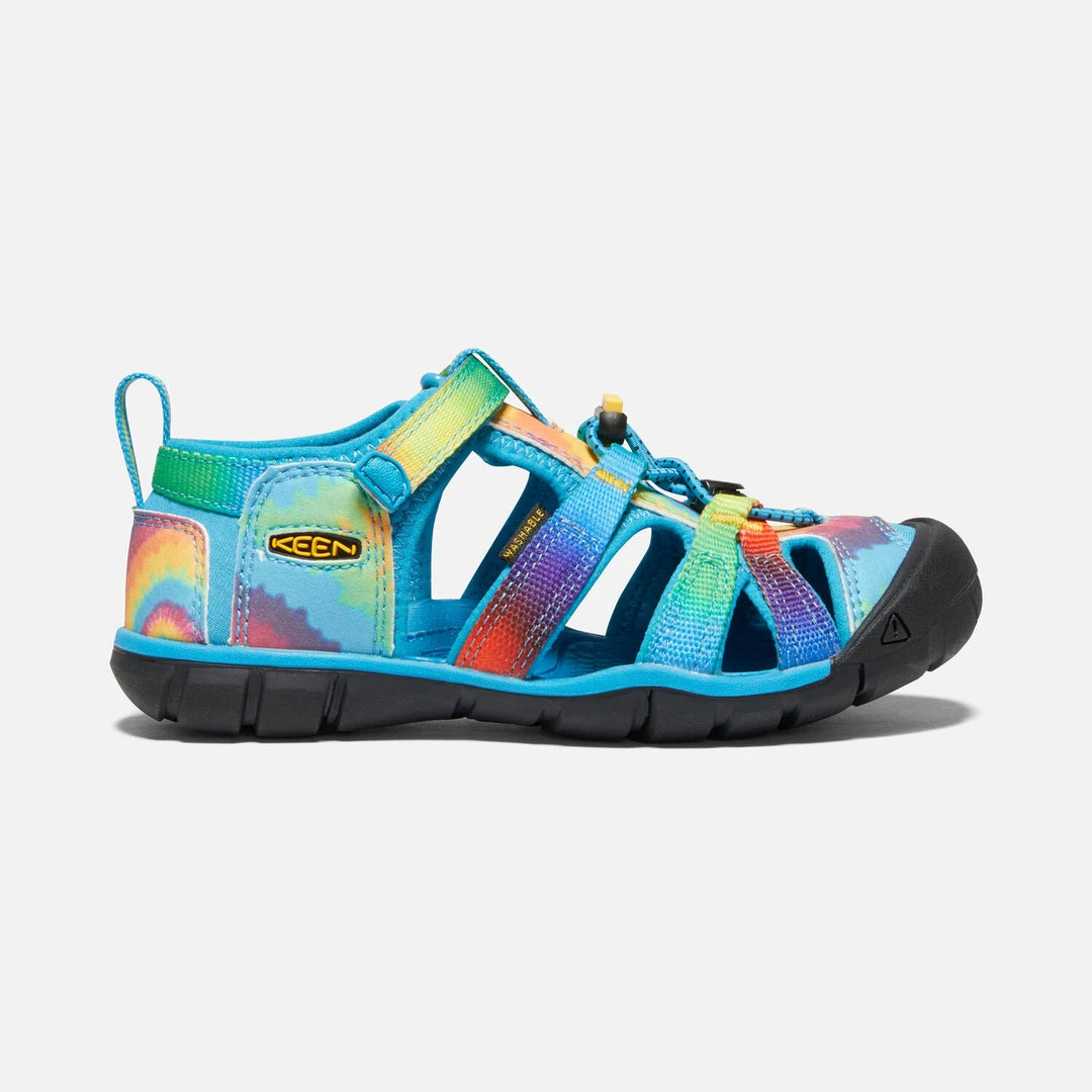 Keen Little Kids' Seacamp II CNX Water Sandals - Vivid Blue/Tie Dye 1 Keen Little Kids' Seacamp II CNX - Vivid Blue/Tie Dye