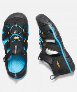 Keen Big Kids' Seacamp II CNX Water Sandals - Black/Keen Yellow | Durable & Comfortable 11 Big Kids' Seacamp II CNX - Black/Keen Yellow