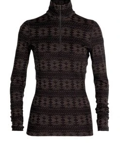 Smartwool W's Merino 250 Vertex LS Half Zip Thermal Top - Black Mink