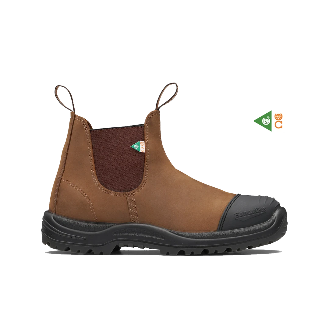Blundstone Work & Safety 169 - Crazy Horse Brown Rubber Toe Boots for Men & Women 1 Blundstone Work & Safety 169 - Crazy Horse Brown Rubber Toe
