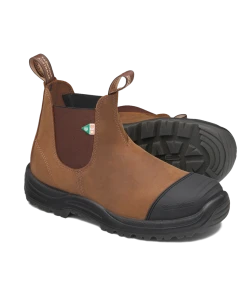 Blundstone Work & Safety 169 - Crazy Horse Brown Rubber Toe Boots for Men & Women 9 Blundstone Work & Safety 169 - Crazy Horse Brown Rubber Toe