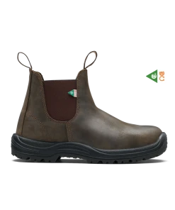 Blundstone Work & Safety 180 - Waxy Rustic Brown Steel Toe Footwear