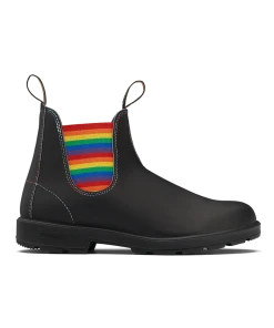 Blundstone Original 2105 - Black With Rainbow Elastic & Contrast Stitching