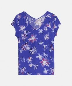 Sandwich Flower-Print Top