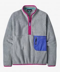 Vamosoutdoors W's Re-Tool 1/4 Zip P/O - Tailored Grey/Float Blue WOMENS