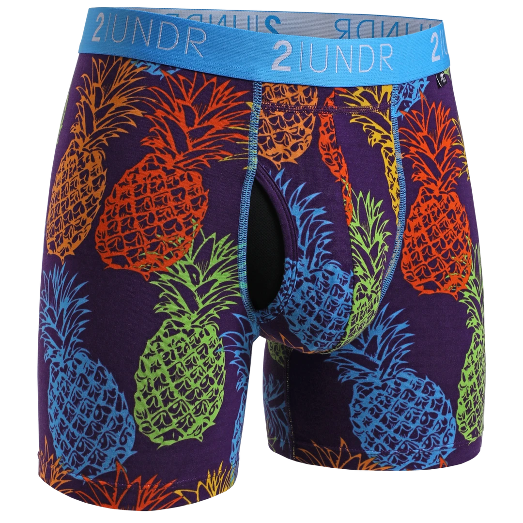 2 UNDR Swing Shift Boxer Briefs - Pina Colada Base Layers for Men | Comfort & Style 1 2 UNDR Swing Shift Boxer Briefs - Pina Colada Base Layers