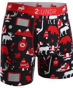 2 UNDR Swing Shift Boxer Brief - Canada Eh Base Layers