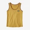 Patagonia W's P-6 Label Organic Tank - Surfboard Yellow WOMENS