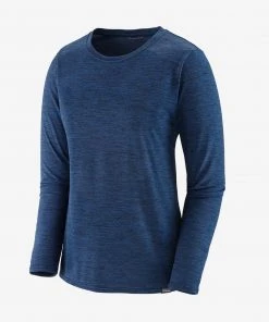Patagonia Women's Capilene Cool Long Sleeve Shirt - Viking Blue | Eco-Friendly Performance Top 6 Patagonia W's L/S Capilene Cool Shirt - Viking Blue WOMENS
