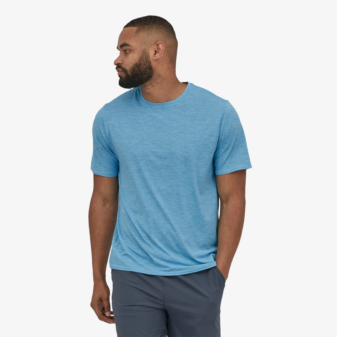 Patagonia Men's Capilene Cool Daily Shirt - Lago Blue | Lightweight & Breathable 1 Patagonia M's Capilene Shirt - Lago Blue Shirts