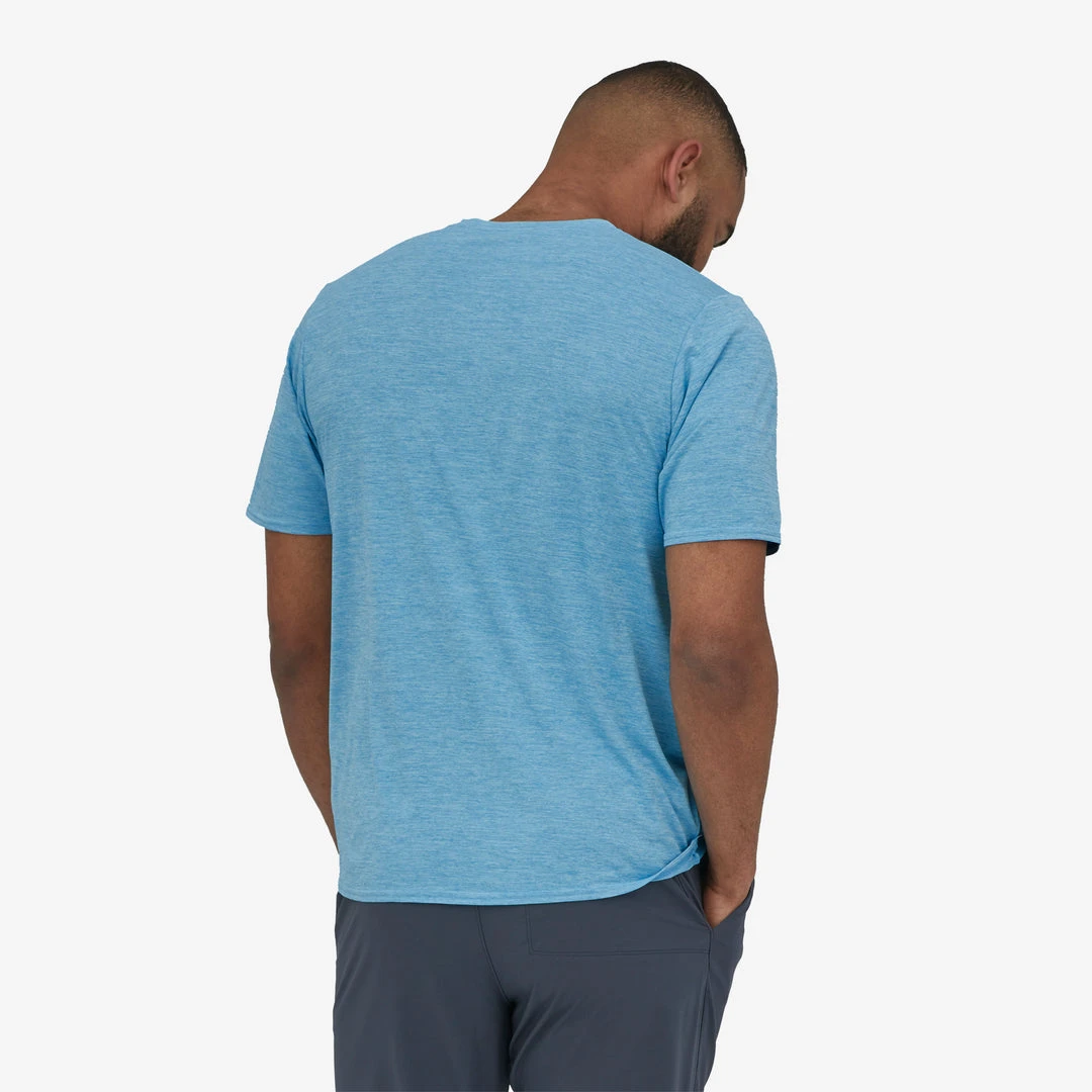 Patagonia Men's Capilene Cool Daily Shirt - Lago Blue | Lightweight & Breathable 2 Patagonia M's Capilene Shirt - Lago Blue Shirts