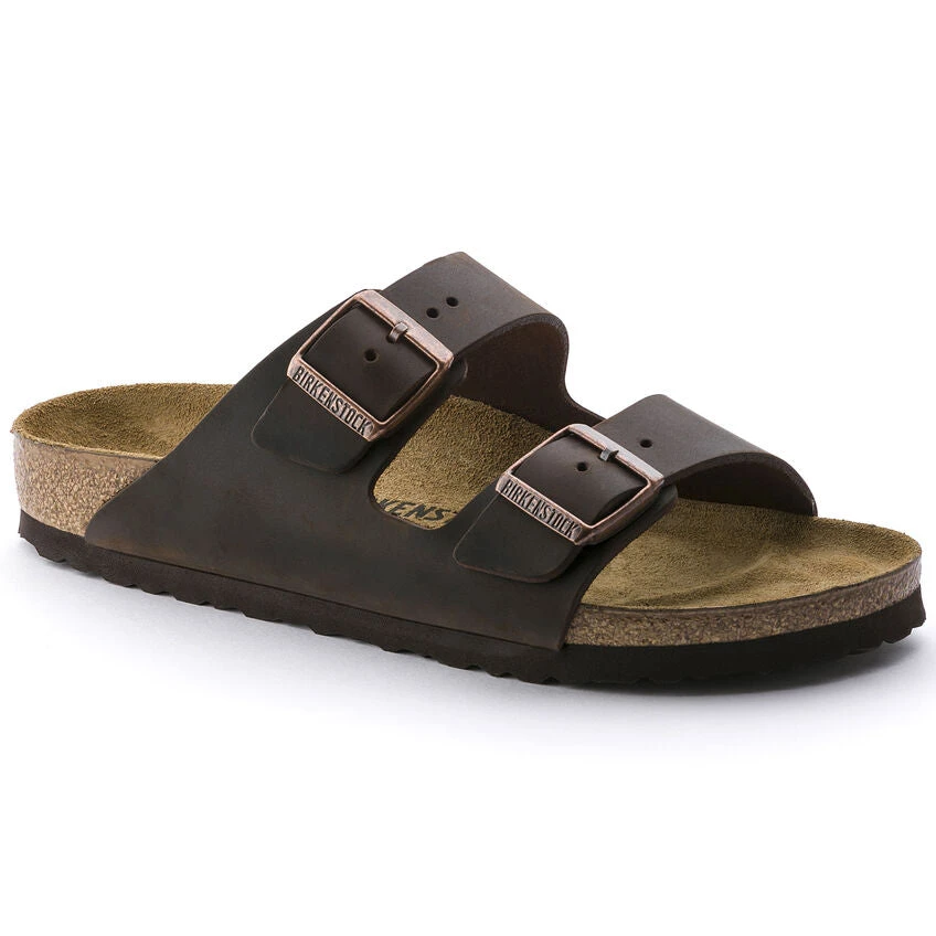 Birkenstock Arizona Oiled Leather Sandals - Habana, Narrow & Regular Fit (Men & Women) 1 Birkenstock Arizona Oiled Leather Habana - Narrow And Regular
