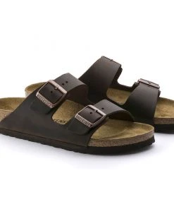 Birkenstock Arizona Oiled Leather Sandals - Habana, Narrow & Regular Fit (Men & Women) 10 Birkenstock Arizona Oiled Leather Habana - Narrow And Regular