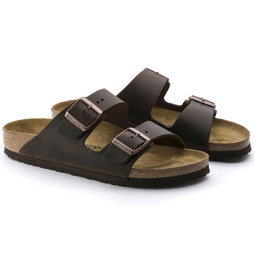 Birkenstock Arizona Oiled Leather Sandals - Habana, Narrow & Regular Fit (Men & Women) 4 Birkenstock Arizona Oiled Leather Habana - Narrow And Regular