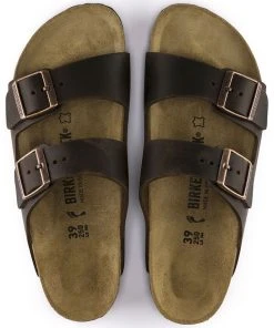 Birkenstock Arizona Oiled Leather Sandals - Habana, Narrow & Regular Fit (Men & Women) 9 Birkenstock Arizona Oiled Leather Habana - Narrow And Regular