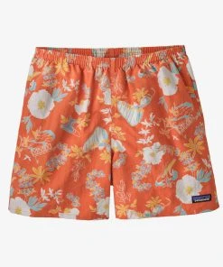 Vamosoutdoors M's Baggies Shorts 5 Inch - Tiger Lily Orange