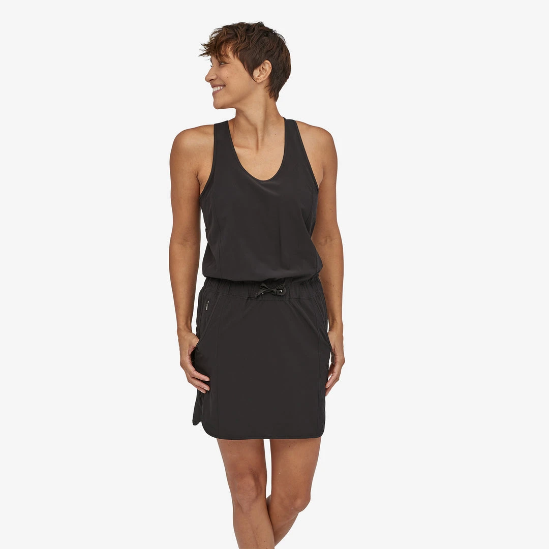 Patagonia Women's Fleetwith Dress - Black | Eco-Friendly Casual Dress 1 Patagonia W's Fleetwith Dress- Black WOMENS