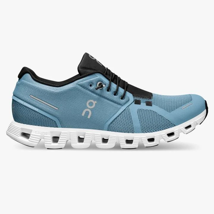 ON Running Men's Cloud 5 Shoes - Niagara/Black | Lightweight & Comfortable Running Footwear 1 ON Running Footwear M's Cloud 5 - Niagara/ Black