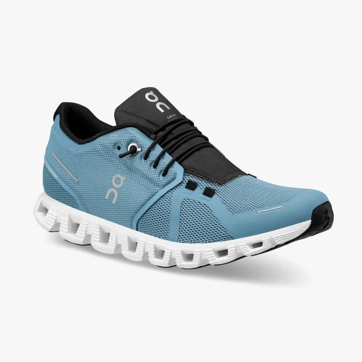 ON Running Men's Cloud 5 Shoes - Niagara/Black | Lightweight & Comfortable Running Footwear 2 ON Running Footwear M's Cloud 5 - Niagara/ Black