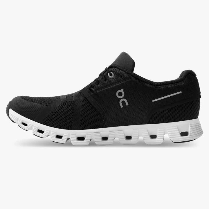 ON Running Men's Cloud 5 Running Shoes - Black/White | Lightweight & Comfortable 5 ON Running M's Cloud 5 -Black/White Footwear