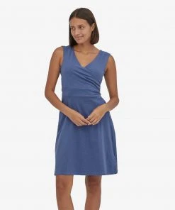 Patagonia W's Porch Song Dress - Current Blue