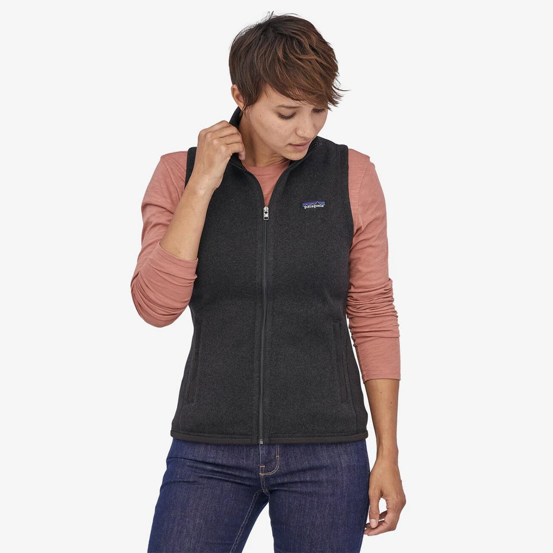 Vamosoutdoors Women's Better Sweater Vest - Black | Patagonia-Inspired Warmth & Style 2 Vamosoutdoors W’s Better Sweater Vest- Black
