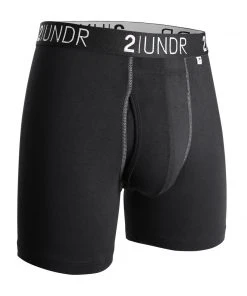 2 UNDR Swing Shift Boxer Brief - Black Base Layers