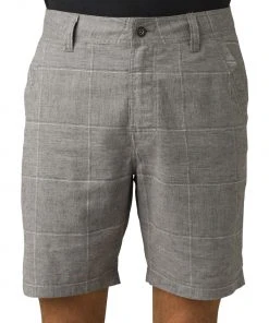 Vamosoutdoors Furrow Short 8" Inseam - Gravel Plaid