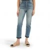 Kut Denim Naomi High Rise Fab Ab- Obliging Wash Ankle Straight Leg