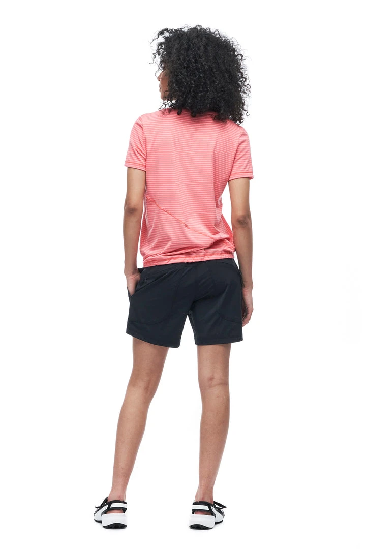 Indyeva Women's KURAK Shirt - Pomelo Petunia Stripe | Stylish & Comfortable Top 3 Indyeva WOMENS KURAK Shirt- Pomelo Petunia Stripe