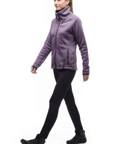 Indyeva W's Kaula II Full Zip Sweater - Dark Orchid WOMENS