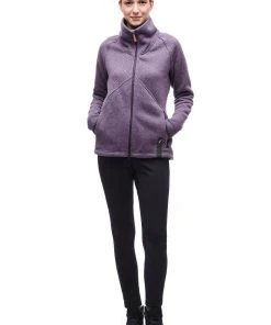 Indyeva W's Kaula II Full Zip Sweater - Dark Orchid WOMENS