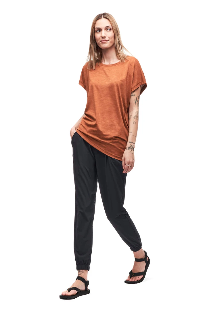 Indyeva LASTIK Pants - Black | High-Waisted Stretch Women's Pants 2 Indyeva LASTIK Pants - Black