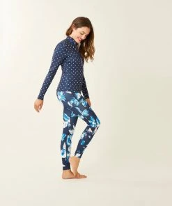 Vamosoutdoors W's Stella Zip-Up Jacket- Navy Polka Dot WOMENS