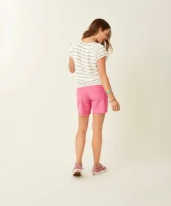 Vamosoutdoors W's Lily Top- Olive Tie Dye Stripe