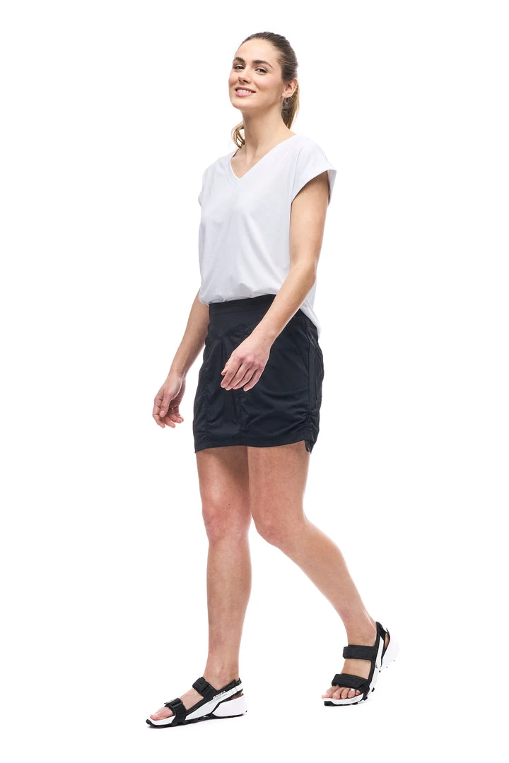 Indyeva ULENDO III Skort - Black Women's Athletic Skirt for Comfort & Style 2 Indyeva ULENDO III Skort - Black WOMENS