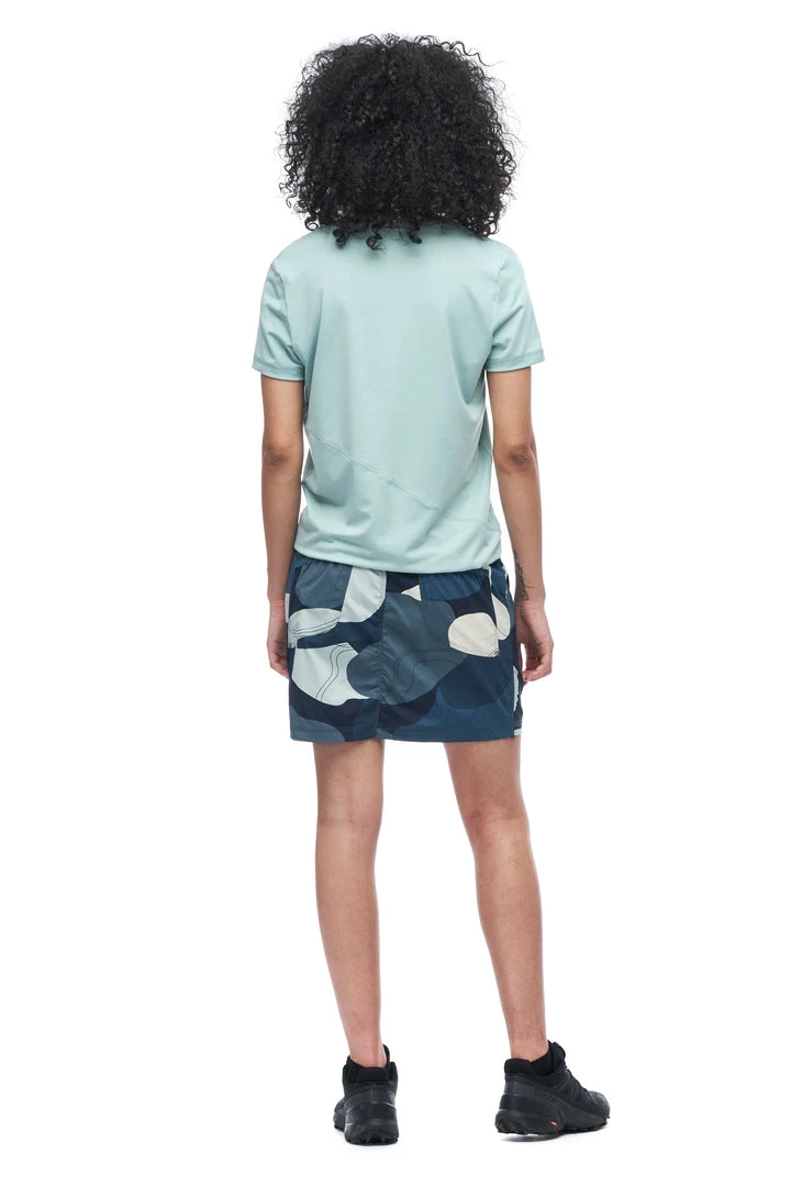 Indyeva ULENDO III Skort - Prussian Topo Print Blue | Women's Active Skort | Comfort & Style 4 Indyeva ULENDO III Skort - Prussian Topo Print Blue