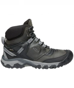 Keen M's Ridge Flex Mid WP - Magnet Black Footwear