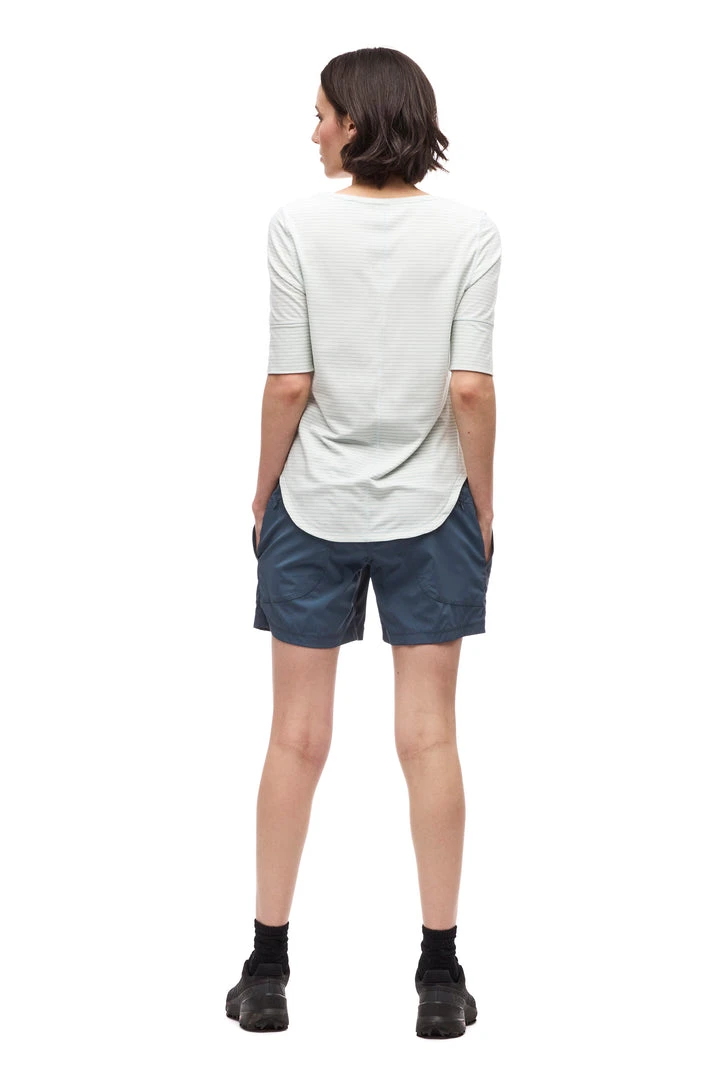 Indyeva VOOLAMA III Shirt - Celeste Wave Stripe | Women's Stylish Tops 4 Indyeva VOOLAMA III Shirt - Celeste Wave Stripe